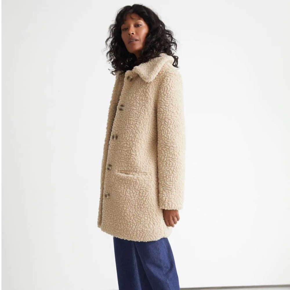 & Other Stories Faux-Shearling Coat NWT